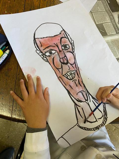 Rostros en la clase de Plástica Rostros en la clase de Plástica