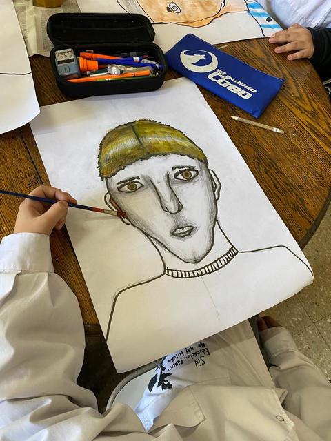 Rostros en la clase de Plástica Rostros en la clase de Plástica